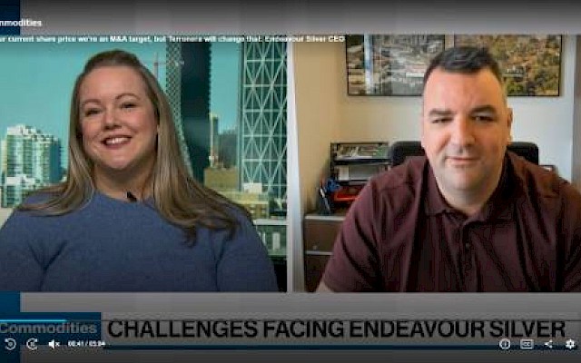 Endeavour Silver CEO, Dan Dickson Interviewed by Bloomberg