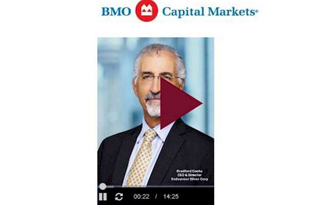 Audio webcast presentation of Bradford Cooke, CEO of Endeavour Silver at the BMO 29th Global Metals & Mining Conference.